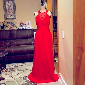 Aiden scarlet red gown